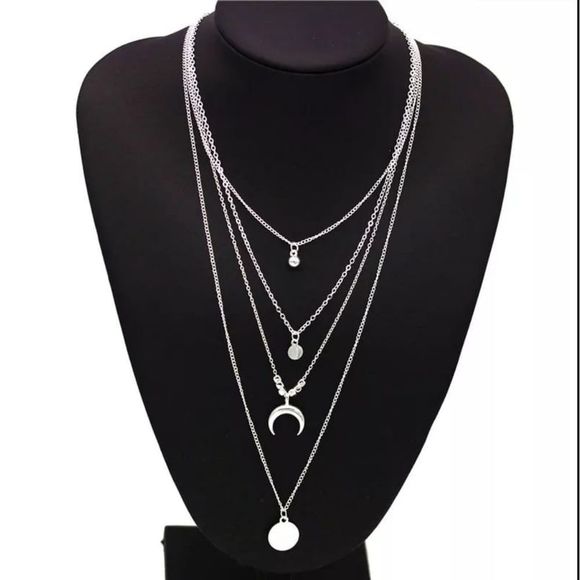 New Fashion Jewelry Gold Color Round Sheet Moon - Picture 2 of 8